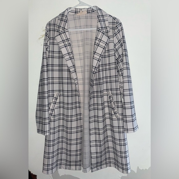 Melloday… Plaid Long Blazer , size S - Picture 1 of 6
